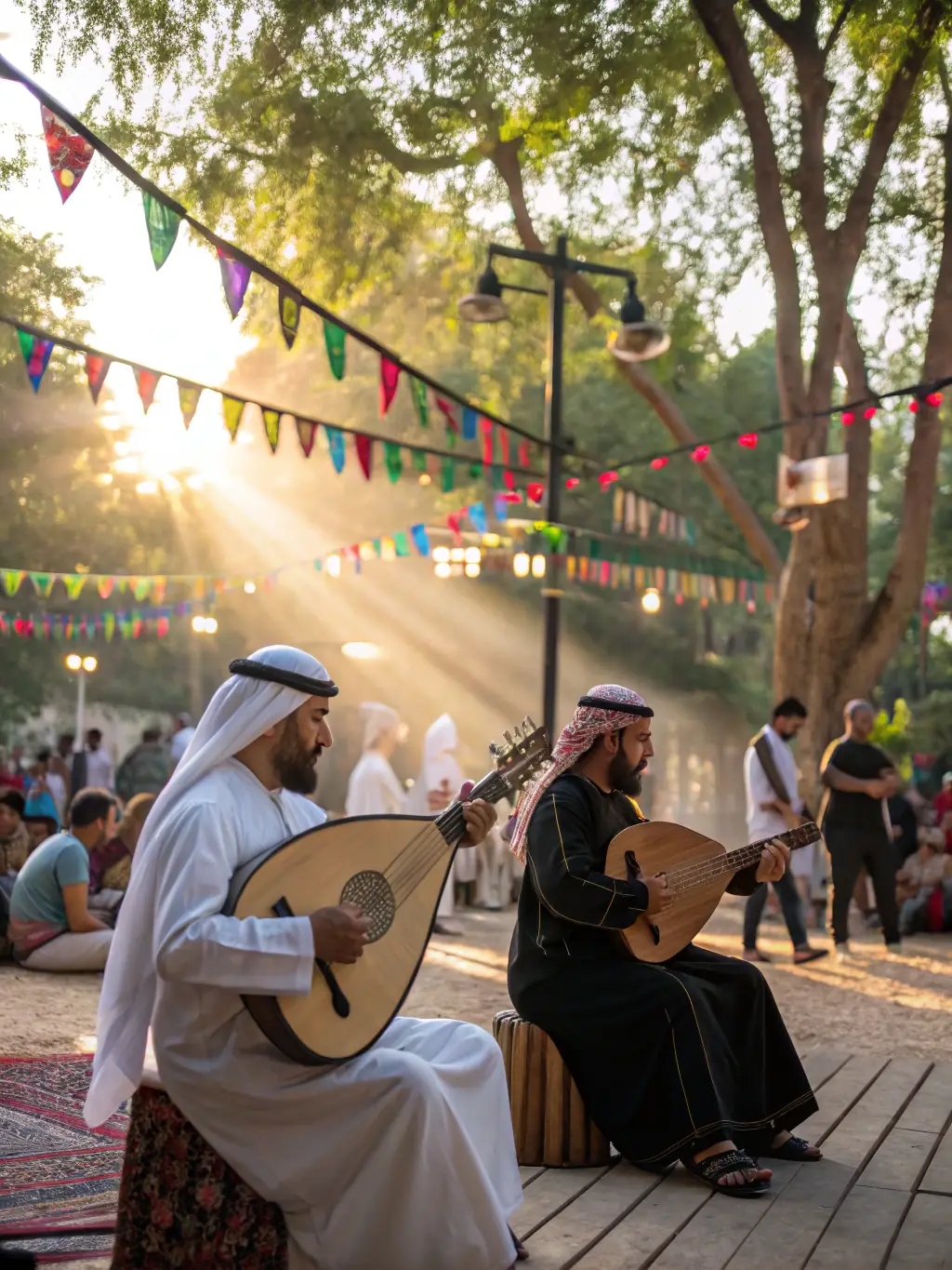 A photograph of a cultural event organized by ASSOCIATION LES ESCLOPS in Marcolès, featuring traditional music, dance, or local cuisine, capturing the festive atmosphere.